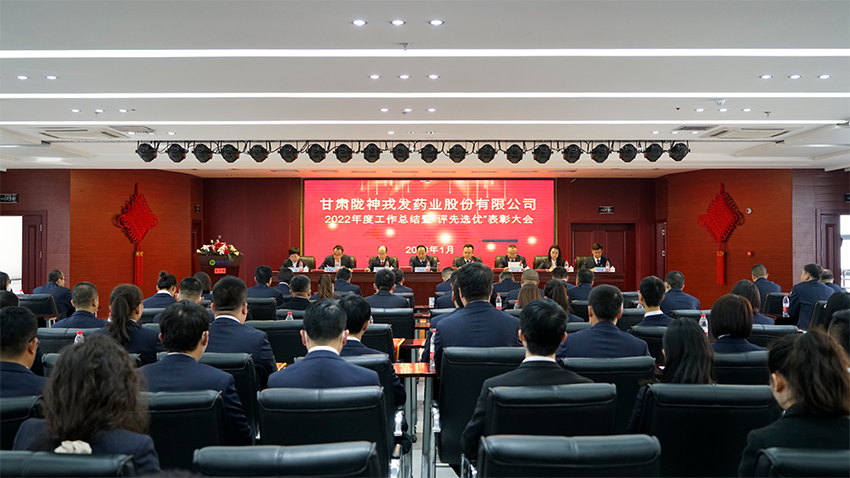 凝心聚力，踔厲奮發(fā)，奮力譜寫隴神戎發(fā)高質(zhì)量發(fā)展新篇章——隴神戎發(fā)隆重舉行2022年度工作總結(jié)暨評先選優(yōu)表彰大會