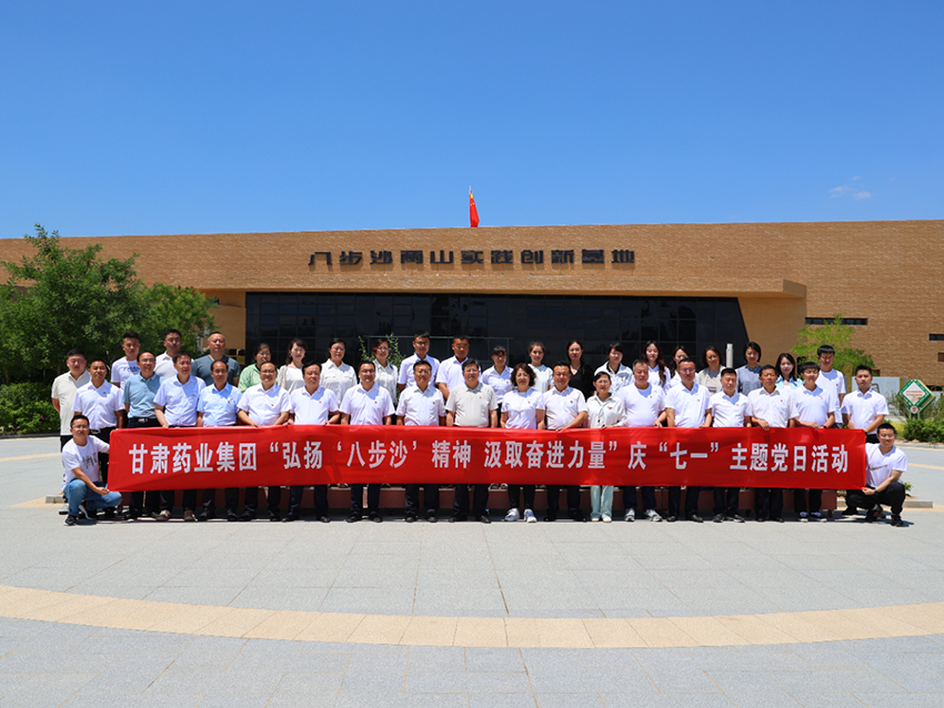 甘肅藥業(yè)集團組織開展“慶七一”主題黨日活動